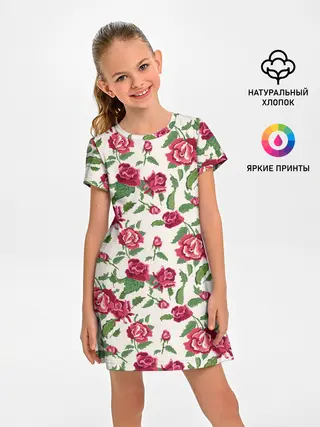 Детское платье / Цветочный узор