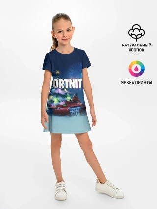 Детское платье / Fortnite Новый год