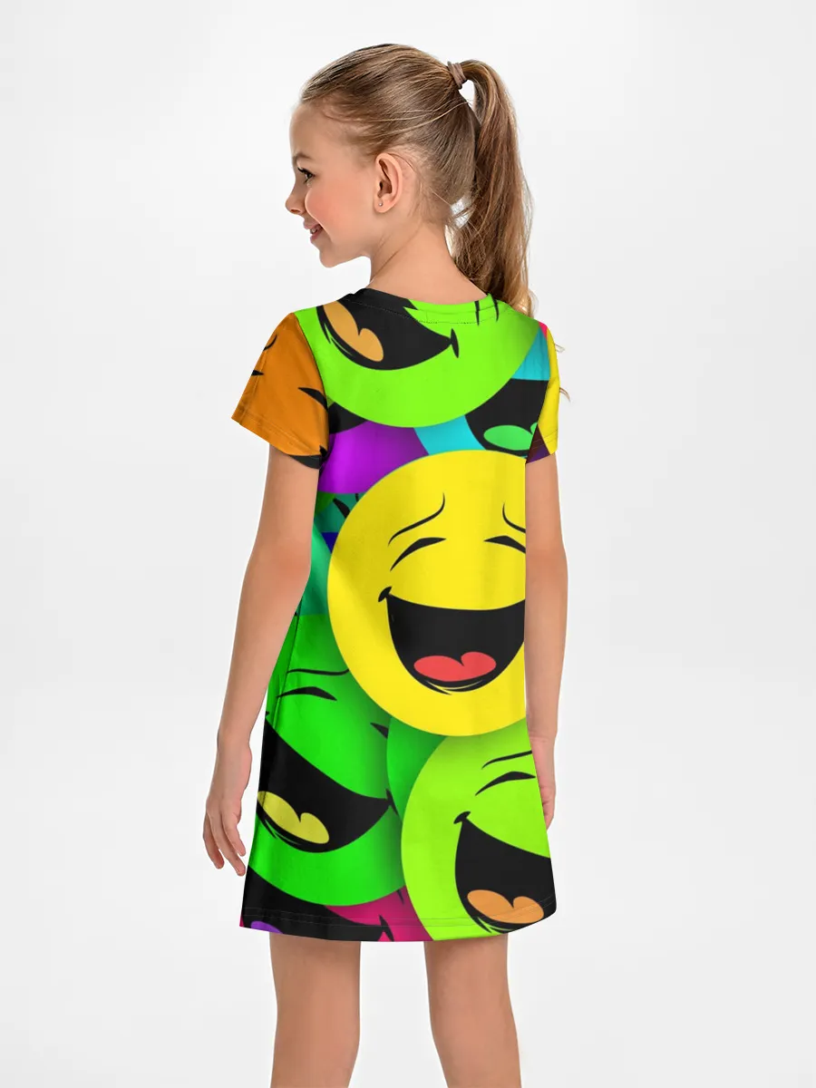 Детское платье / ВЕСЁЛЫЕ СМАЙЛИКИ.