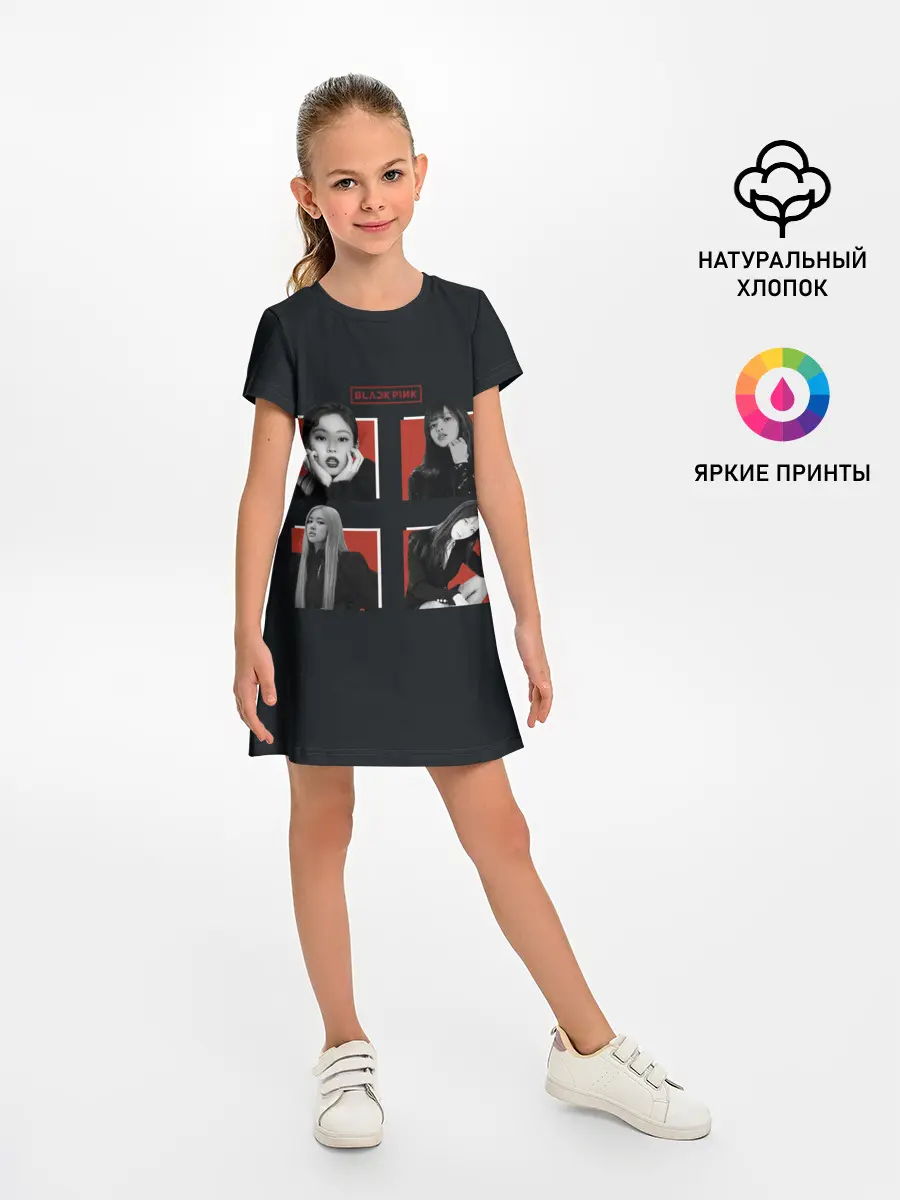 Детское платье / BLACKPINK | Red and black