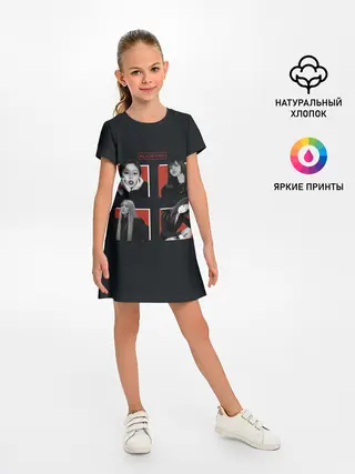 Детское платье / BLACKPINK | Red and black