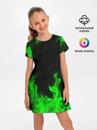 Детское платье / ЗЕЛЁНЫЙ ОГОНЬ | GREEN FIRE