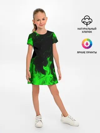 Детское платье / ЗЕЛЁНЫЙ ОГОНЬ | GREEN FIRE