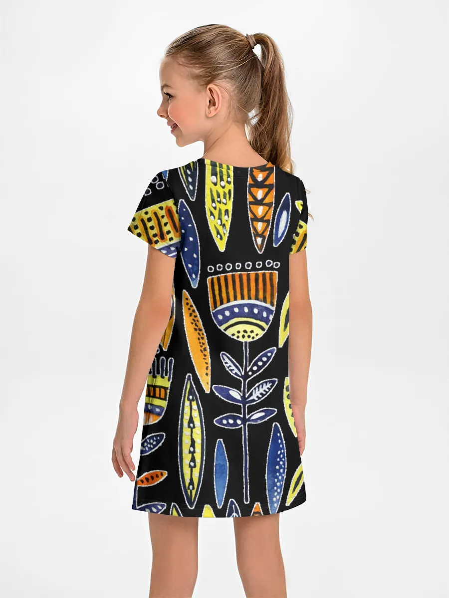 Детское платье / цветы фараона