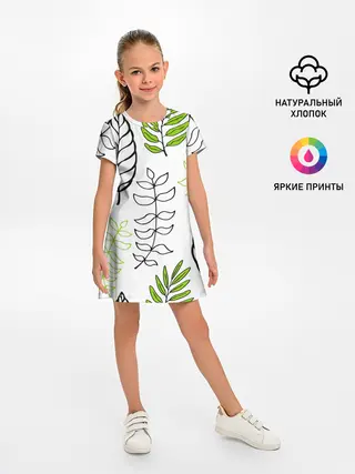 Детское платье / Листья