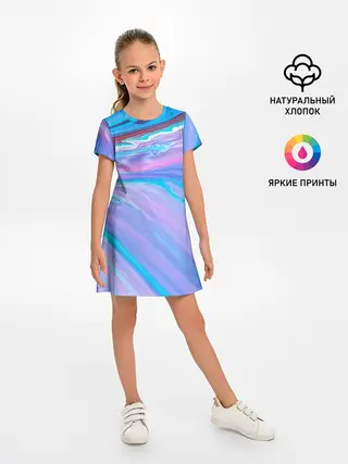 Детское платье / Абстрактный прилив