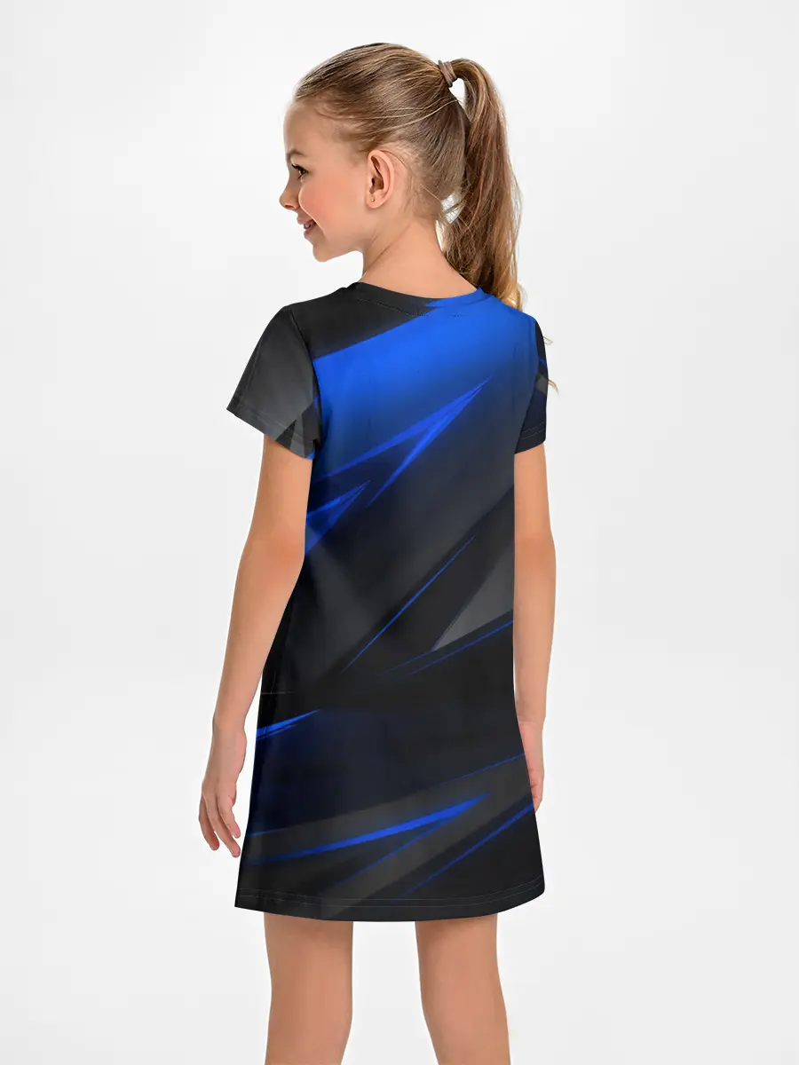 Детское платье / Blue and Black