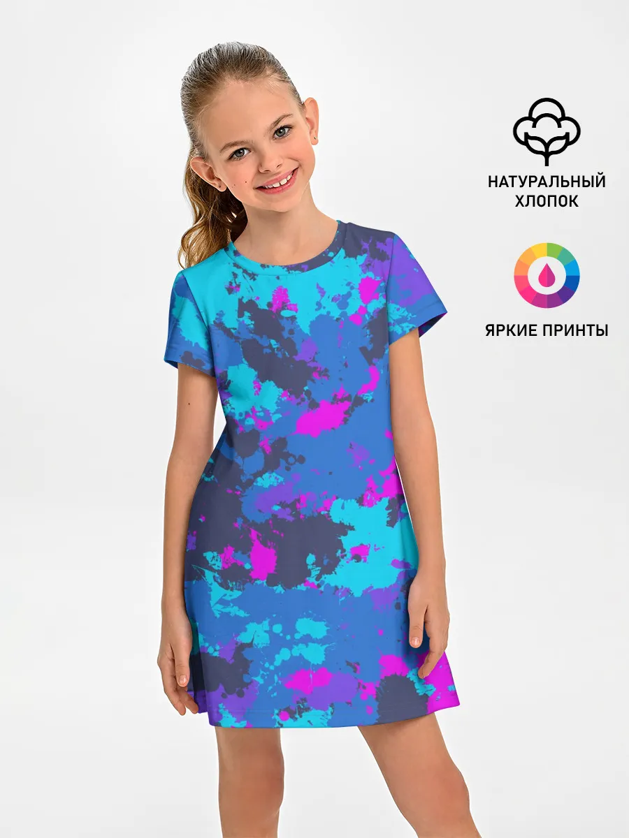 Детское платье / Неоновые краски