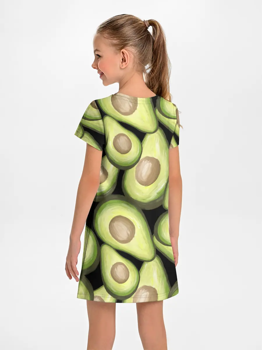 Детское платье / Avocado background