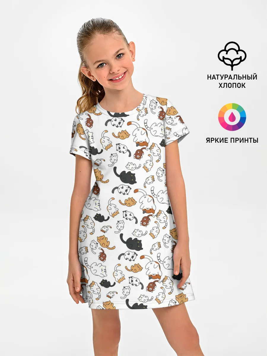 Детское платье / Коты