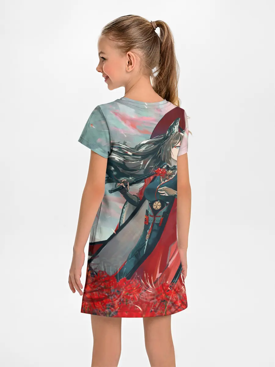 Детское платье / Azur Lane red flowers