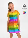 Детское платье / POP it вертикальная надпись