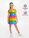 Детское платье / POP it вертикальная надпись