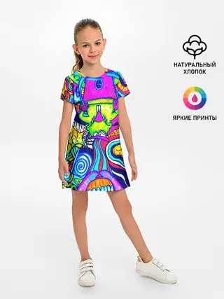 Детское платье / КИСЛОТНЫЕ РИСУНОК