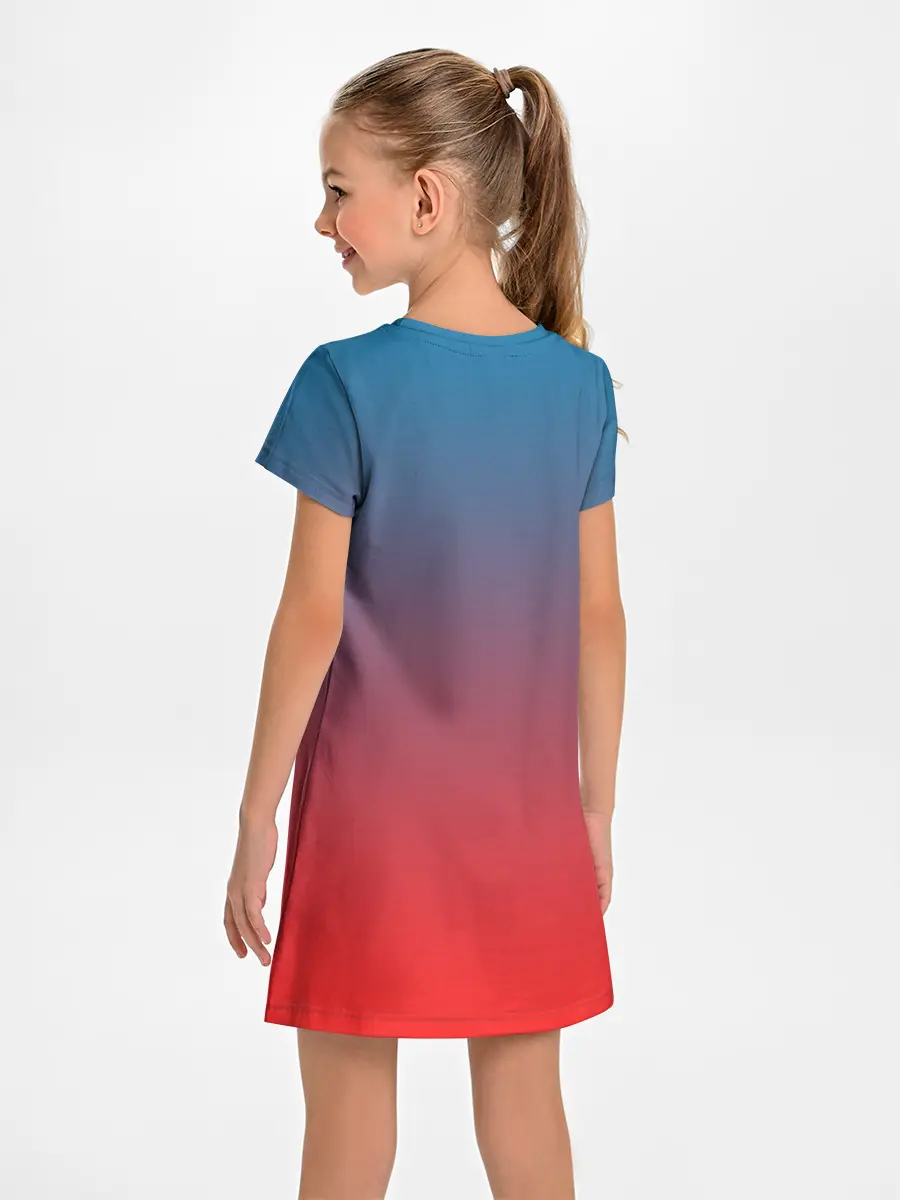 Детское платье / Градиентовая