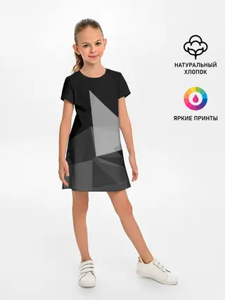 Детское платье / Camo - Black & White