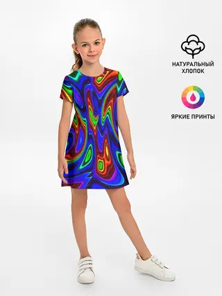 Детское платье / НЕОНОВЫЕ КРАСКИ