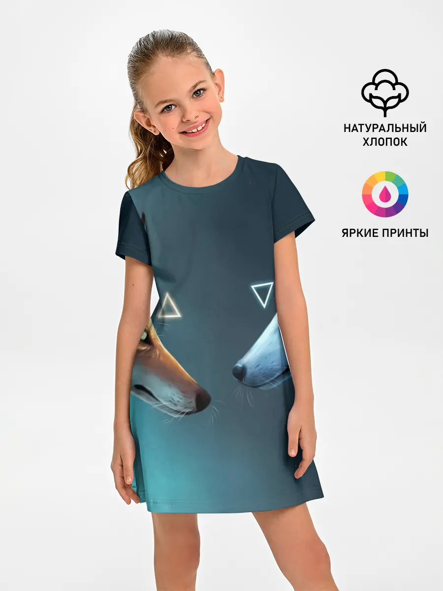 Детское платье / ЛИСА И ВОЛК