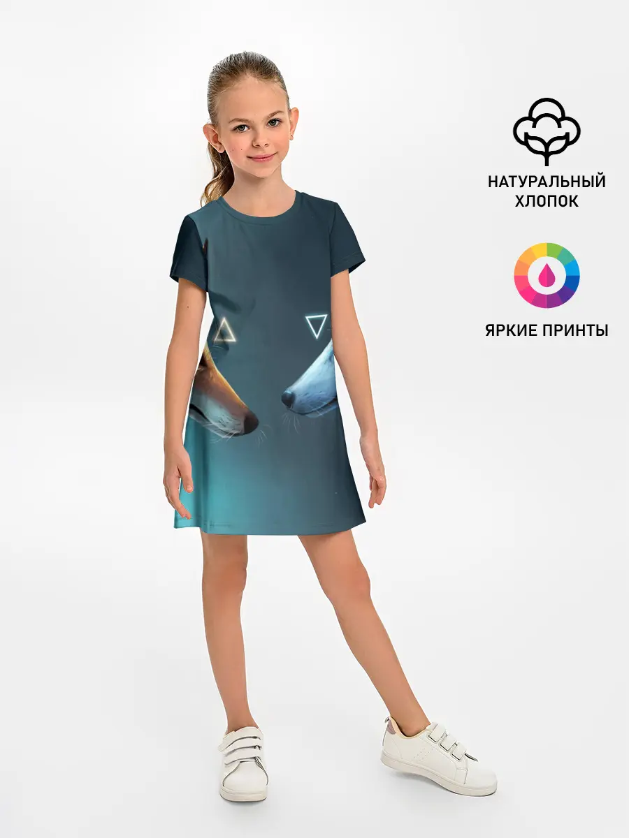 Детское платье / ЛИСА И ВОЛК