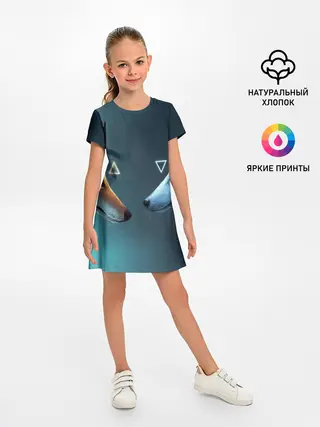 Детское платье / ЛИСА И ВОЛК