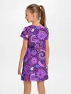 Детское платье / фиолетовый этнический дудлинг