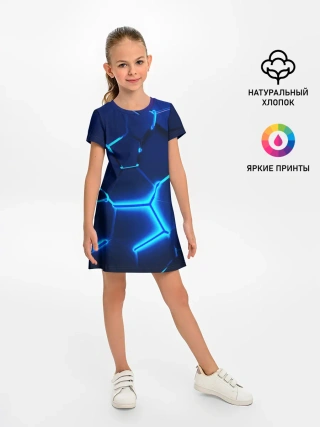 Детское платье / 3D ПЛИТЫ | NEON STEEL | НЕОНОВЫЕ ПЛИТЫ
