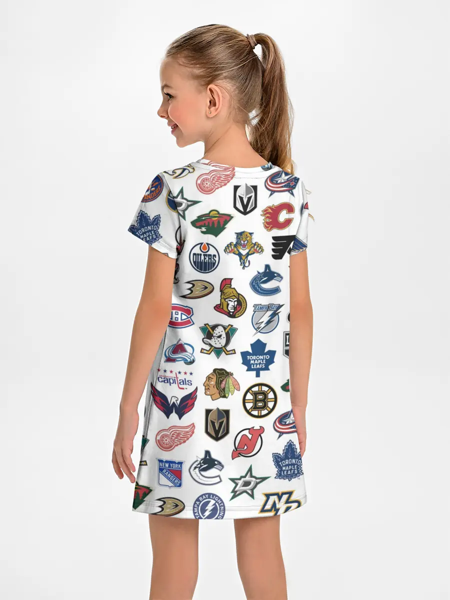 Детское платье / Логотипы НХЛ