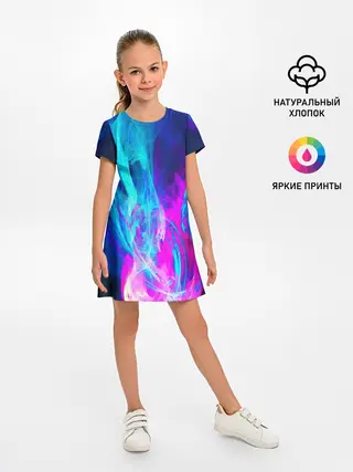 Детское платье / НЕОНОВЫЕ КРАСКИ
