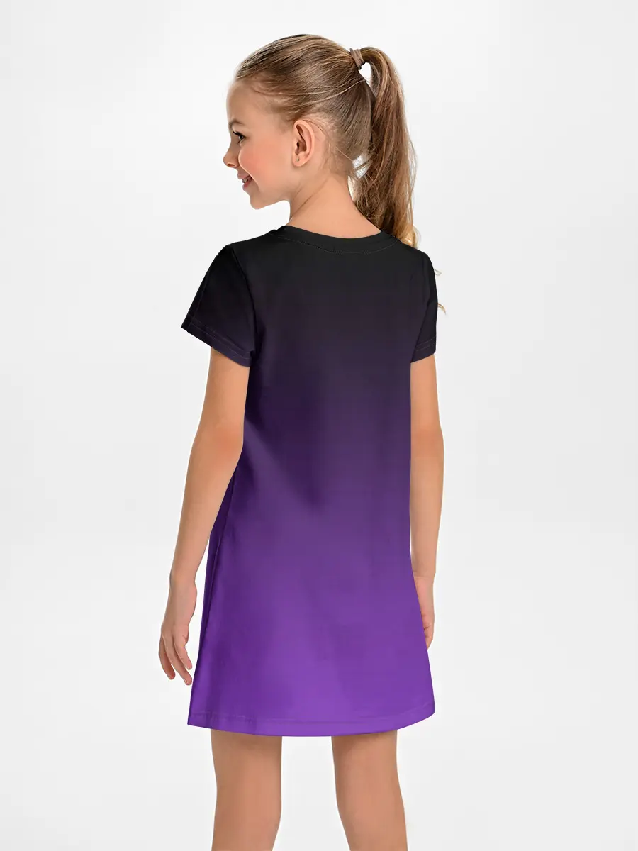 Детское платье / Ночной градиент | Фиолетовый