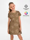 Детское платье / Кофейный узор