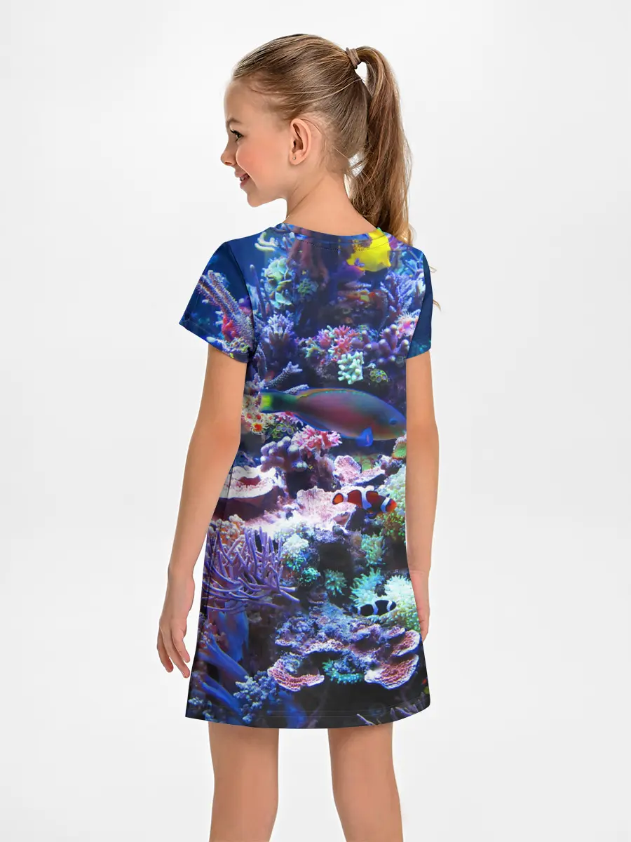 Детское платье / Коралловые рыбки
