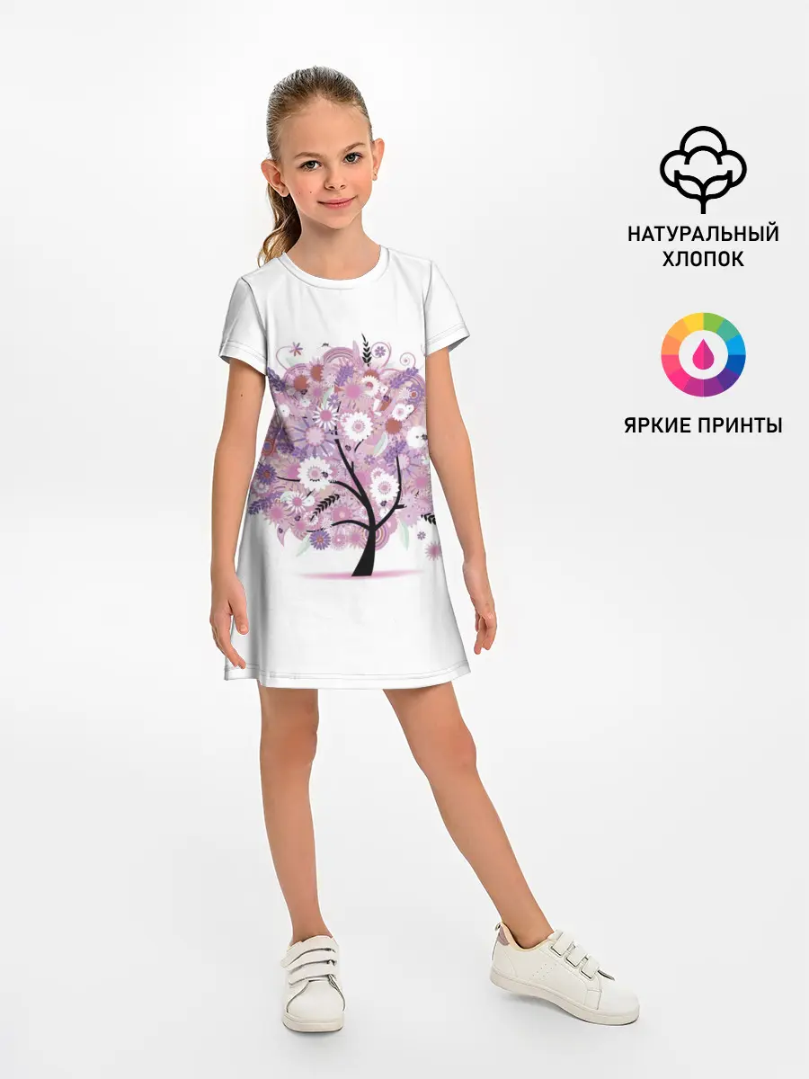 Детское платье / Цветочное Дерево