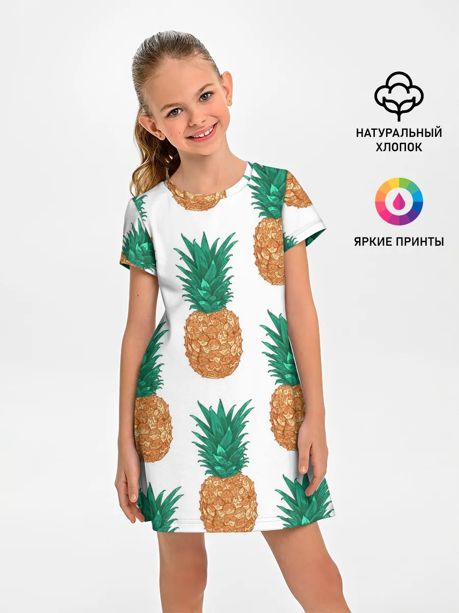 Детское платье / Ананасовый арт