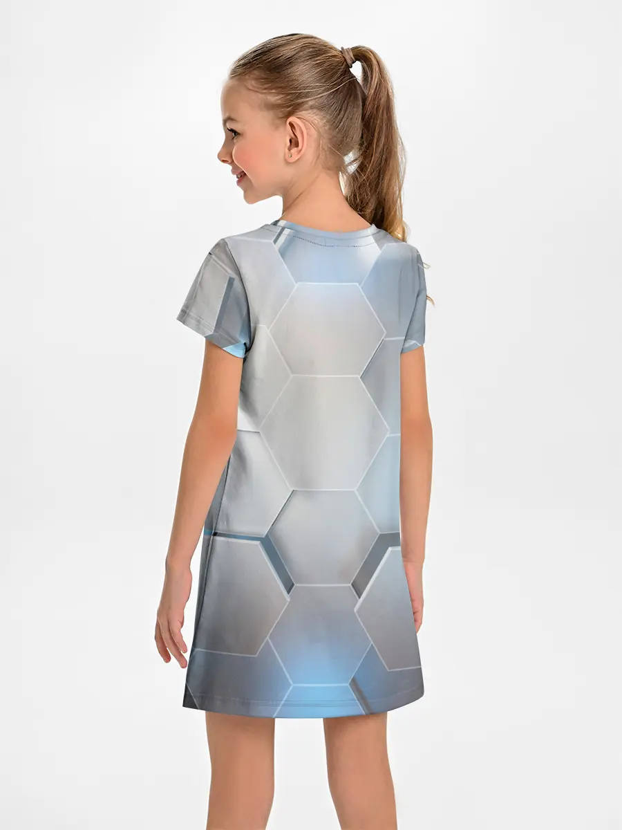 Детское платье / 3D соты