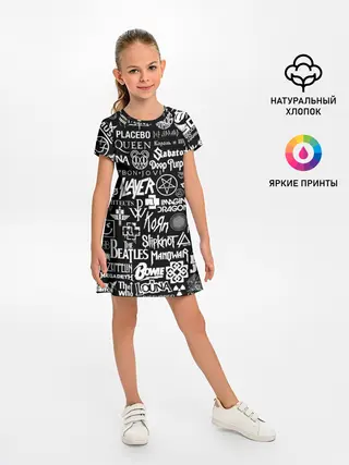 Детское платье / ЛОГОТИПЫ РОК ГРУПП | ROCK