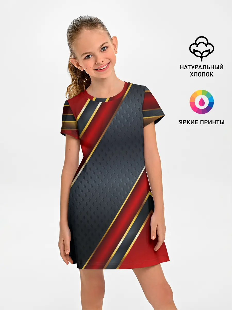 Детское платье / Black & Red 3D