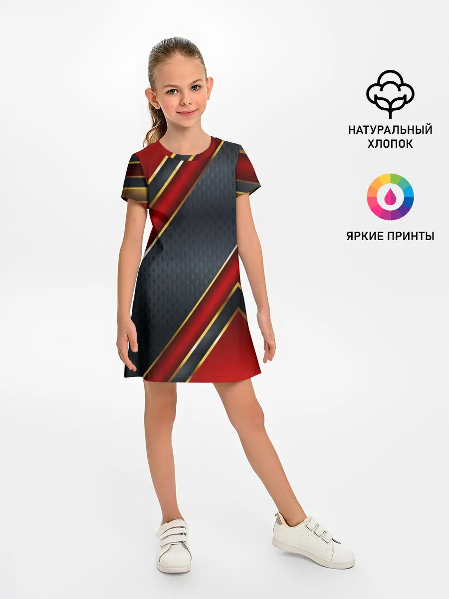 Детское платье / Black & Red 3D