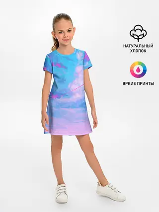 Детское платье / РОЗОВЫЕ ОБЛАКА