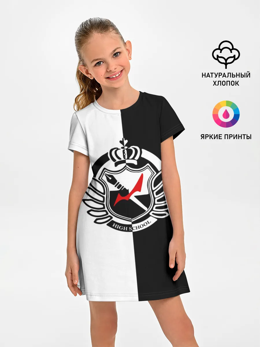 Детское платье / MONOKUMA SCHOOL с фоном