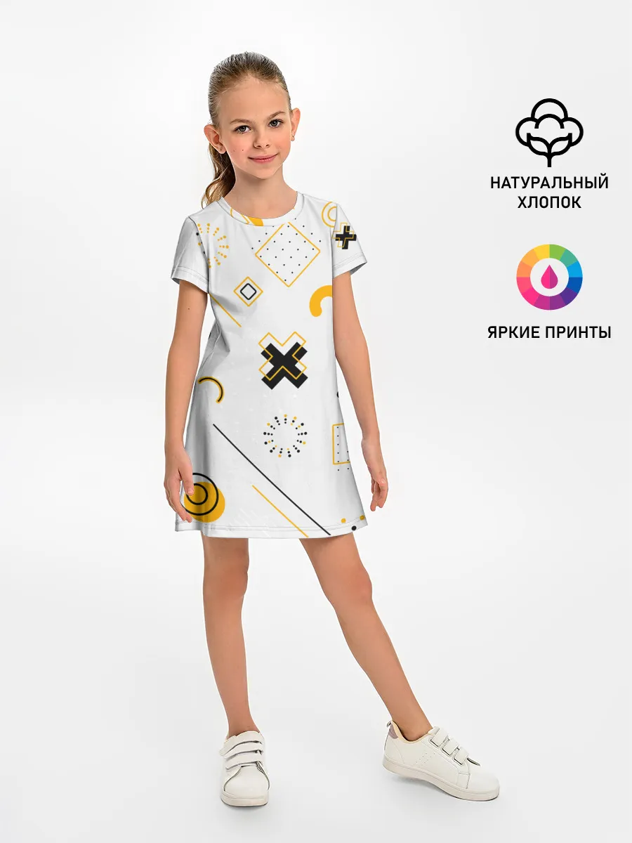 Детское платье / Геометрический узор