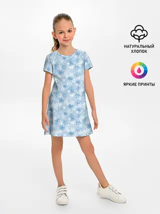 Детское платье / Морозное Снежное Утро
