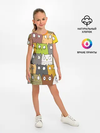 Детское платье / СОВЫ КОТИКИ