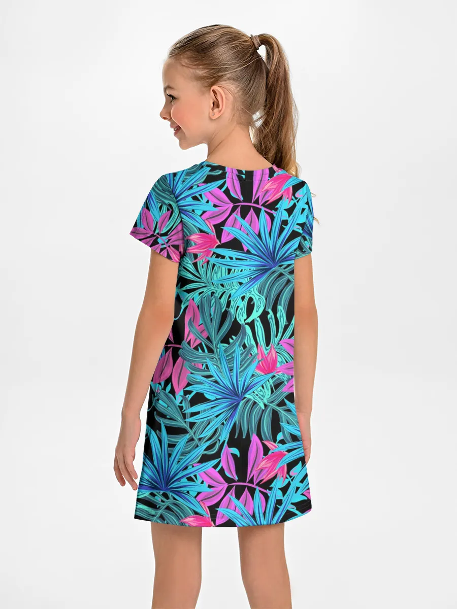 Детское платье / Яркие цветы