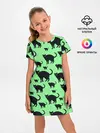 Детское платье / Кошки черные