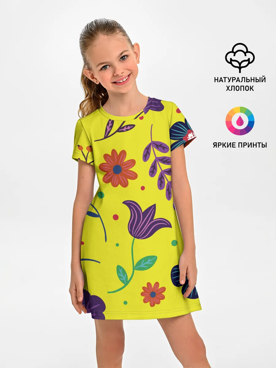 Детское платье / Цветочный микс