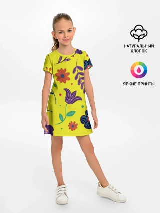 Детское платье / Цветочный микс