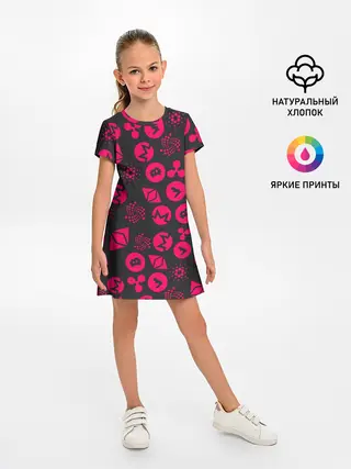 Детское платье / КРИПТОВАЛЮТЫ / CRYPTO / КРИПТА НЕОН