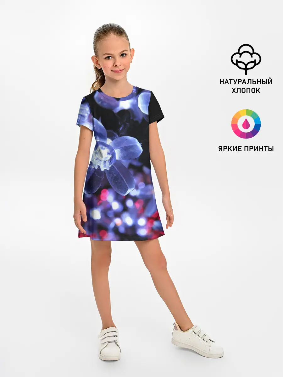 Детское платье / Неоновые цвета
