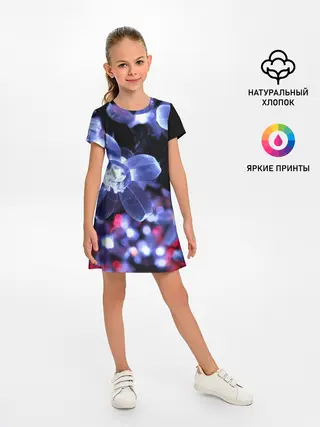 Детское платье / Неоновые цвета