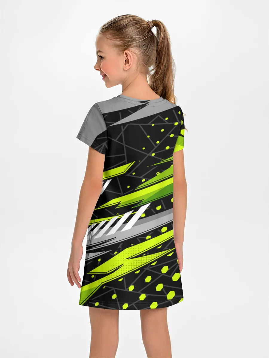 Детское платье / Black and Green